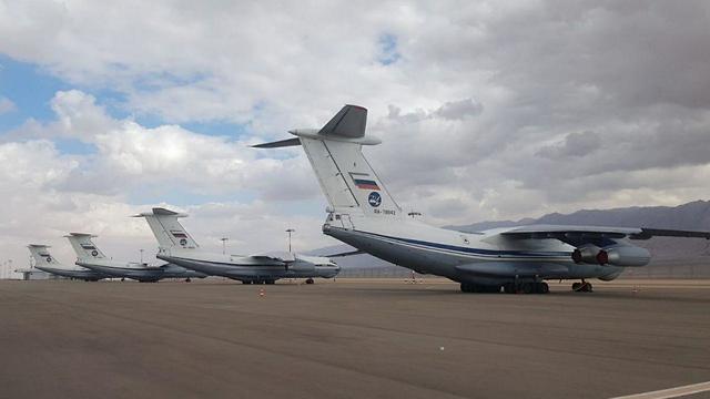 Russian Ilyushin II-76 transport planes