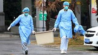 נגיף סין סיני צוות רפואי בית חולים ב ווהאן 