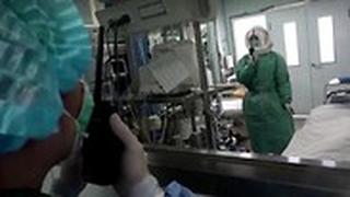 סין נגיף סיני קורונה מתוך בית החולים ב ווהאן ב בידוד