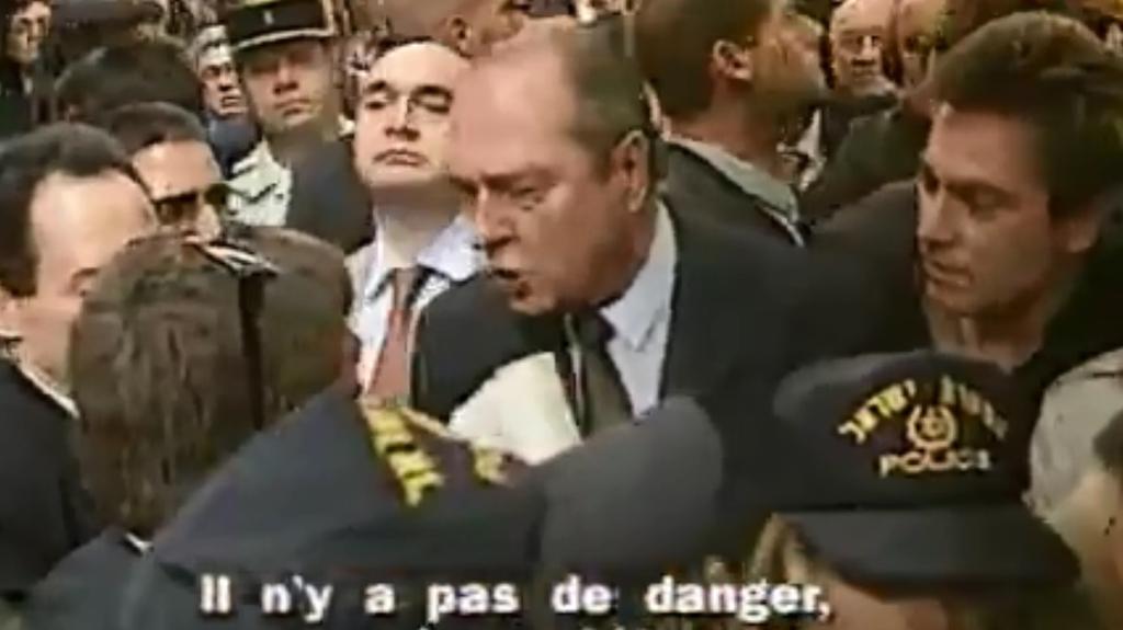 Jacques Chirac in Jerusalem in 1996