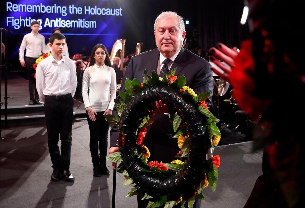 נשיא ארמניה ארמן סרקיזיאן טקס פורום השואה יד ושם שואה ירושלים