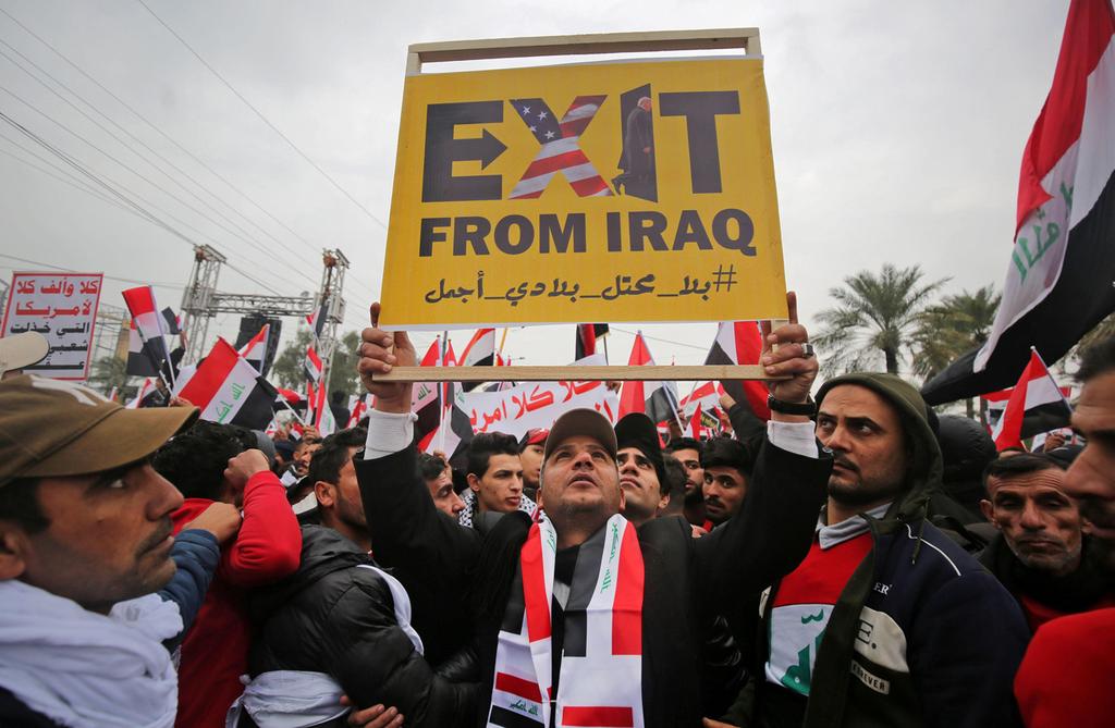 An Iraqi protest against the U.S. presence 