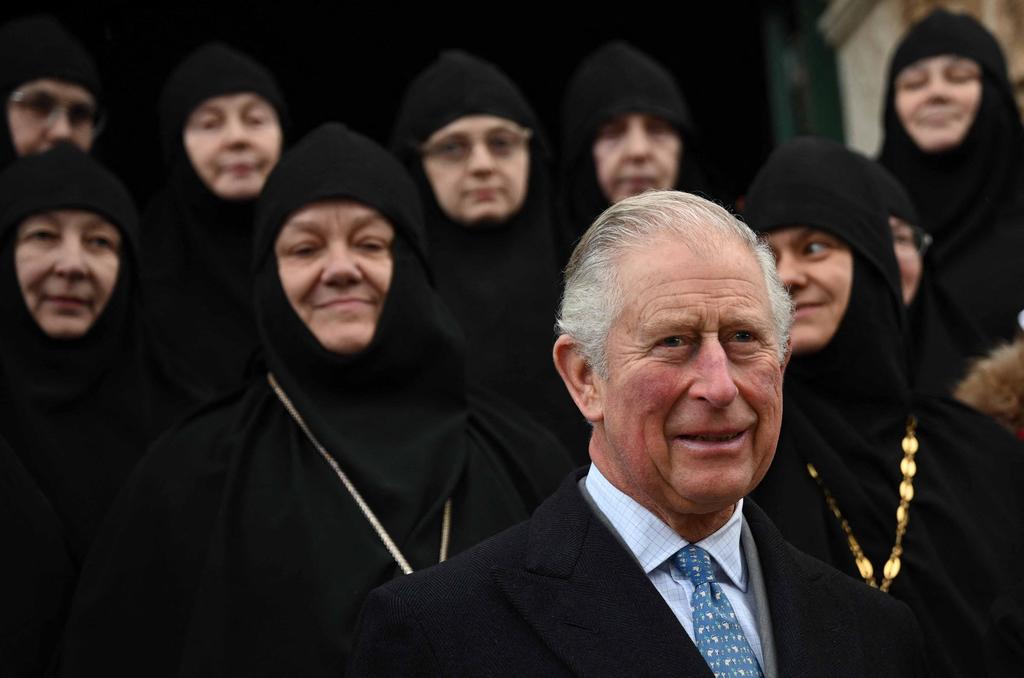 Charles, Prince of Wales visits the Church of Mary Magdalene on the Mount of Olives in Jerusalem, Jan. 24, 2020 