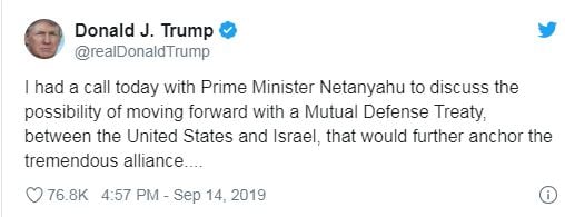 Trump Tweet from September 2019