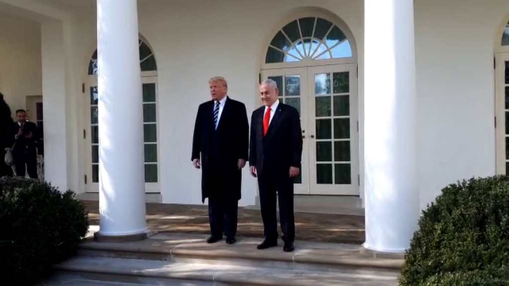 הבית הלבן פגישה בנימין נתניהו ו דונלנד טראמפ נשיא ארצות הברית