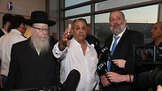  יעקב ליצמן ואריה דרעי בהצהרה על הקורונה