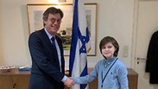 שגריר ישראל בבלגיה והגאון לורן 