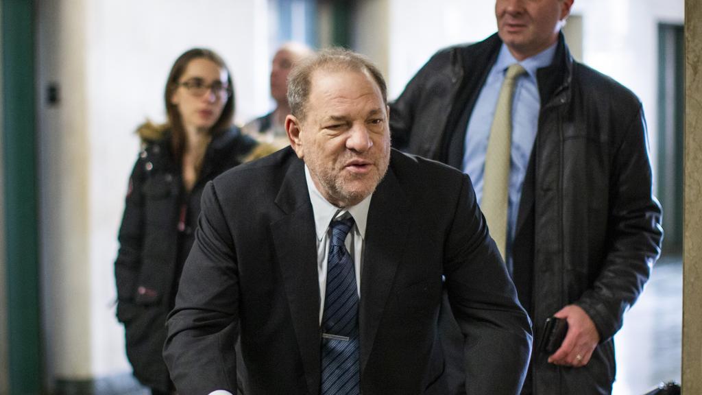 Harvey Weinstein entering his trial 