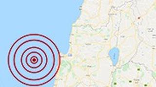 מפה רעידה רעידת אדמה ב ים צפון חיפה עתלית