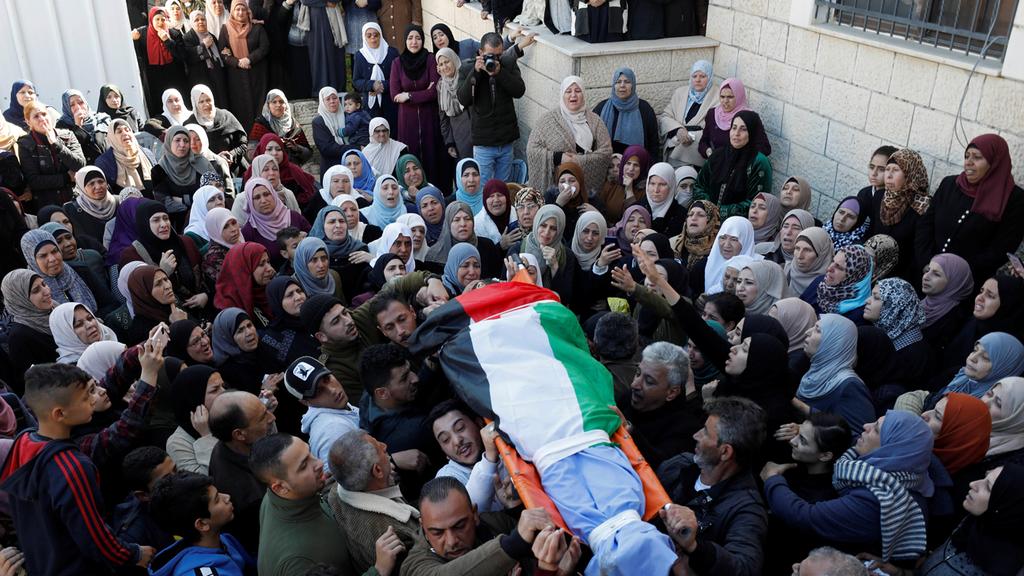 הלוויה של  מוחמד אבו גניה פלסטיני בג'נין