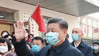 שי ג'ינפינג נשיא סין ב ביקור בית חולים ב בייג'ינג וירוס נגיף קורונה