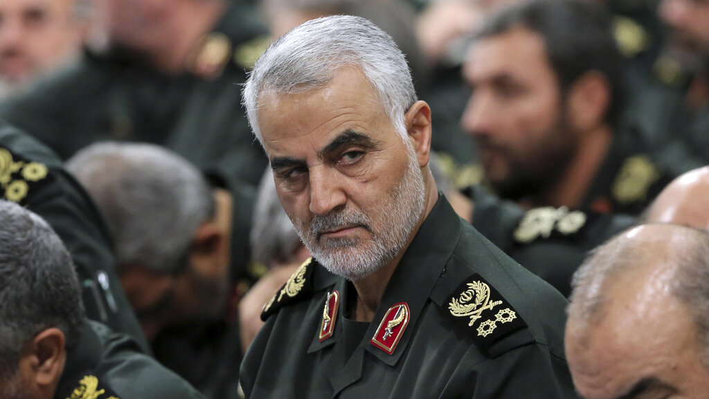 Slained Iranian general Qassem Soleimani 