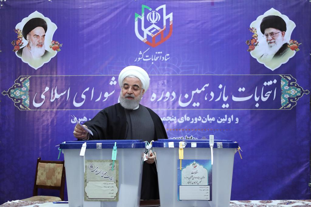 בחירות לפרלמנט ב איראן הנשיא חסן רוחאני