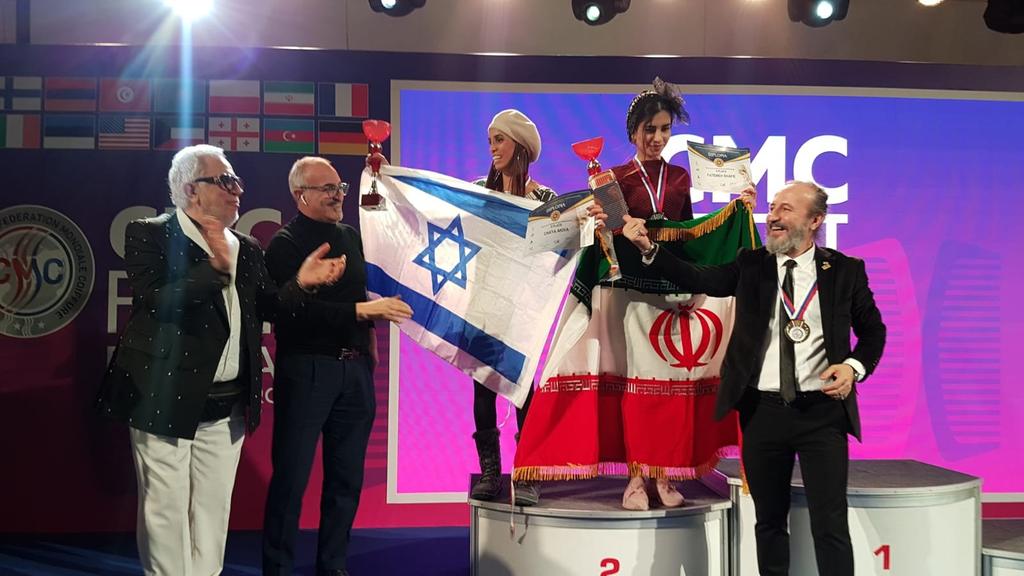 Israeli and Iranian hair stylists share the podium in an international competition in Russia 
