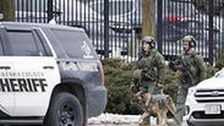 כוחות משטרה בזירת אירוע הירי במילווקי