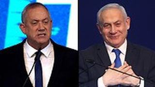 בנימין נתניהו הליכוד ליכוד בני גנץ כחול לבן לאחר תוצאות מדגמים בחירות 2020
