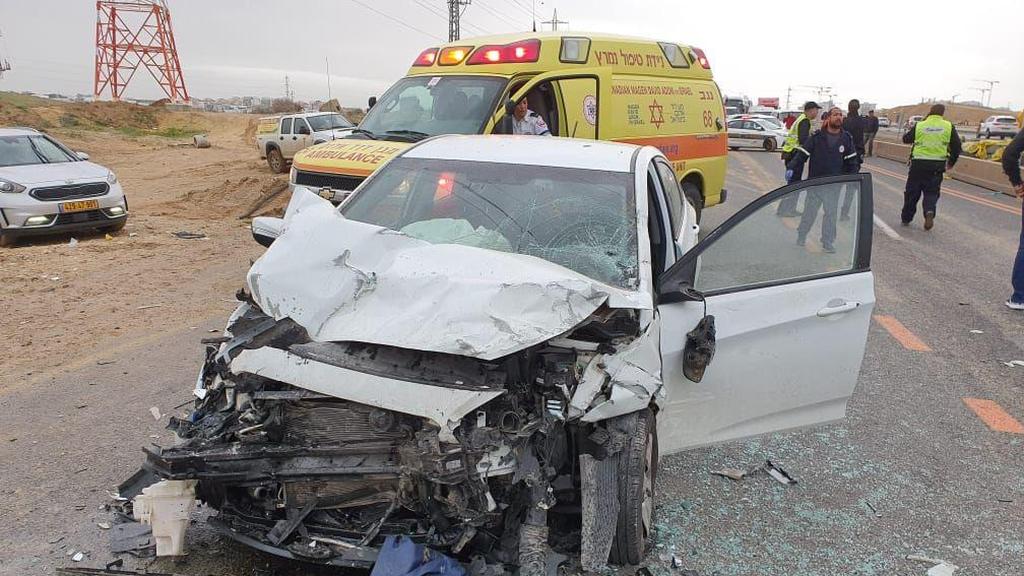 תאונת דרכים בכביש 25 בסמוך לבאר שבע