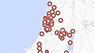 מפה מקומות נגועים ישראל נגיף הקורונה קורונה
