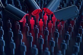 מצלמות עוקבות אחרי אזרחים