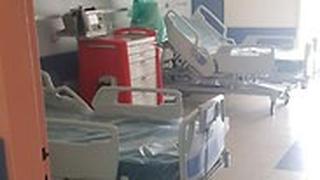 מיטות לחולי קורונה בבית החולים סנט וינסנט בנצרת