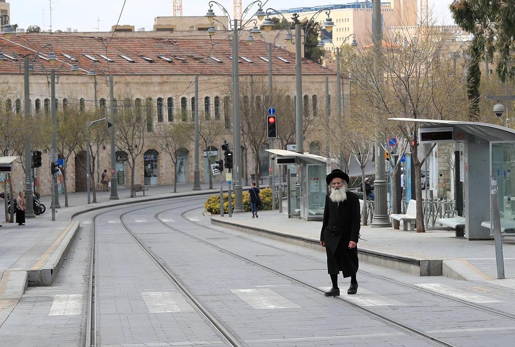 רחוב יפו בירושלים ריק