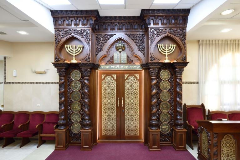 Synagogue furniture made at Kibbutz Lavi 