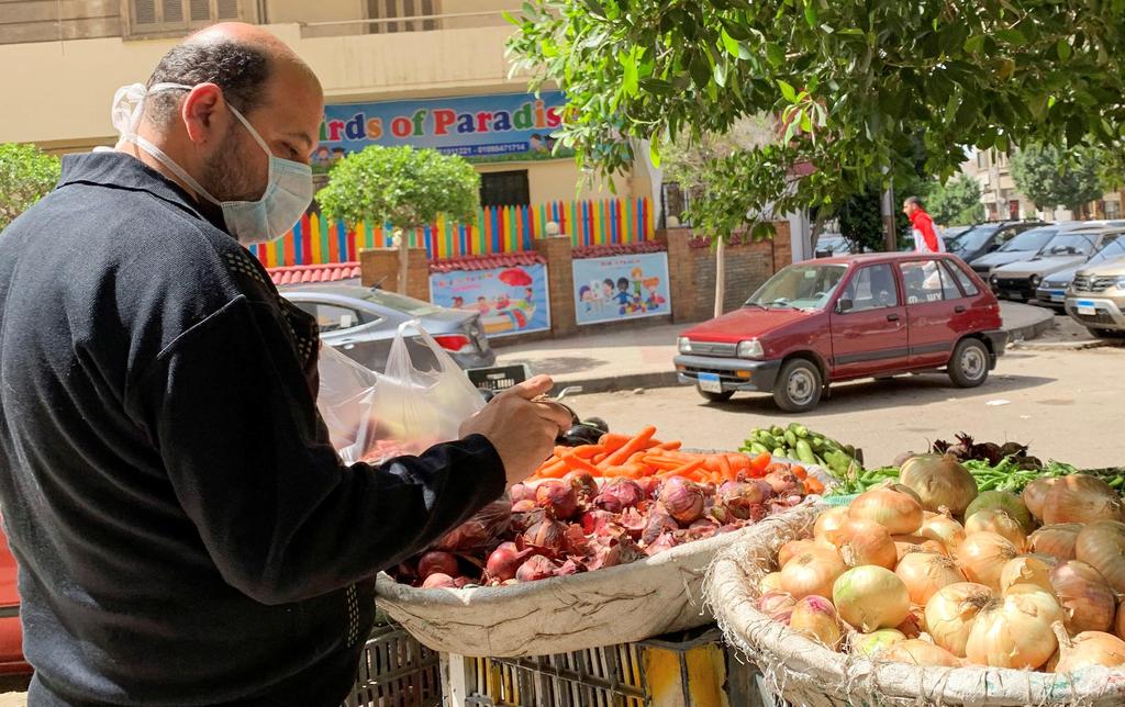 Shopping for vegetables in Cairo