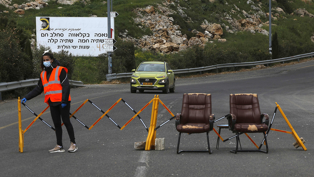 מחסום מאולתר ב מג'דל שמס 