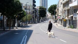 רחובות תל אביב ריקים בצל הקורונה