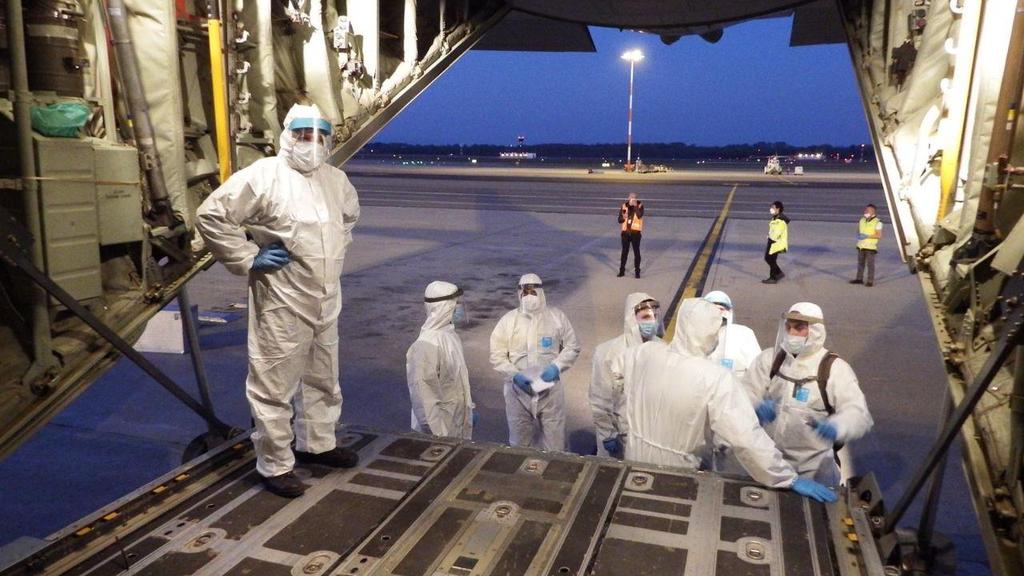  חיל האוויר מגביר את טיסות השינוע של חומרים וציוד רפואי ממדינות זרות
