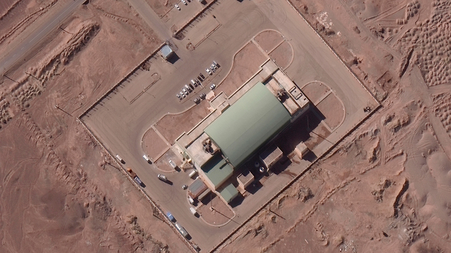 Satellite images of the launch preparations in February 