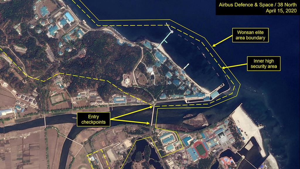 Satellite images showing alleged location of North Korean leader's train 