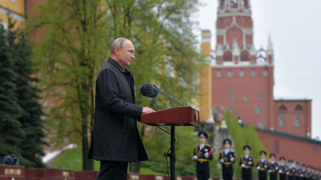 נשיא רוסיה ולדימיר פוטין טקס ציון 75 ניצחון על גרמניה הנאצית ב מוסקבה