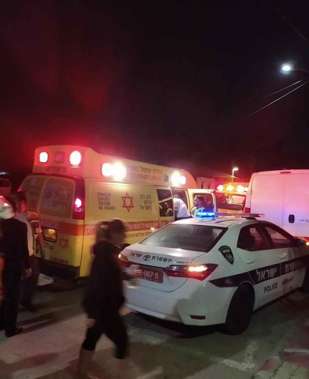 На месте происшествия. Фото: МАДА זירת האירוע בדרום תל אביב