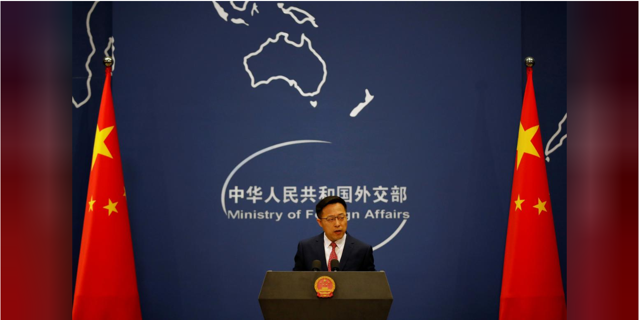 Chinese Foreign Ministry spokesman Zhao Lijian attends a news conference in Beijing 