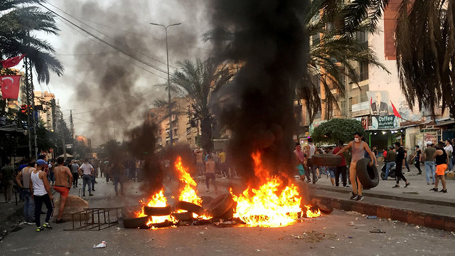 Anti-government demonstrations in Tripoli, Lebanon in 2019 