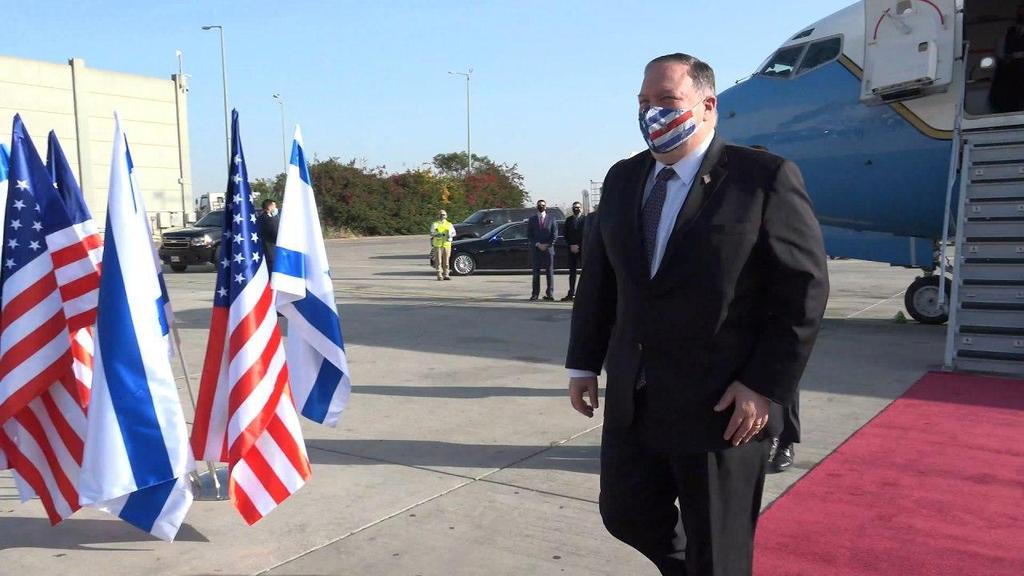 מזכיר המדינה האמריקאי מייק פומפאו נוחת בישראל