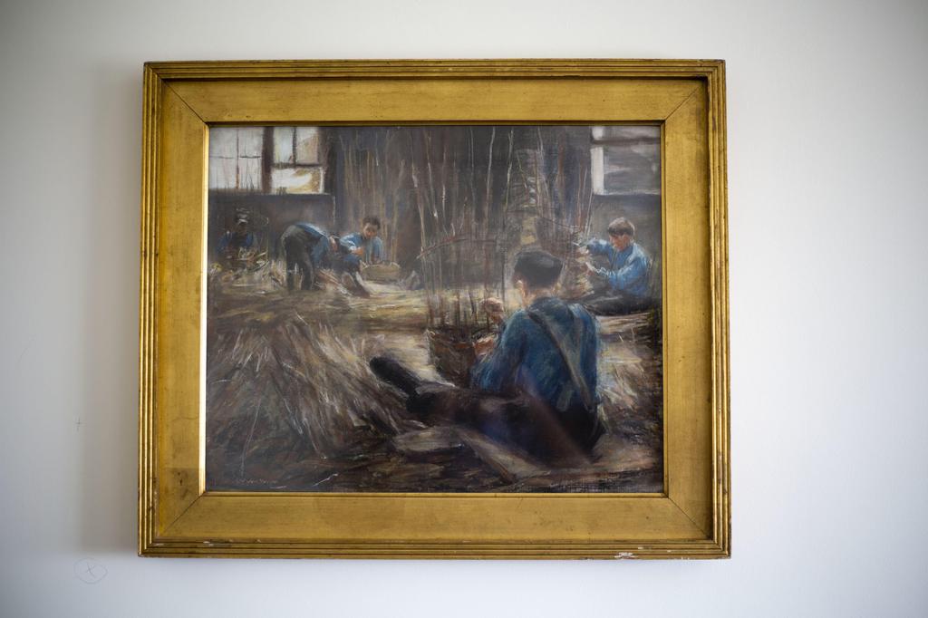 "Basket Weavers" a recovered work of art looted by Nazis  