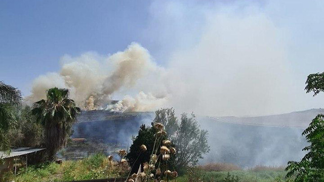 שריפה באזור כפר אוריה