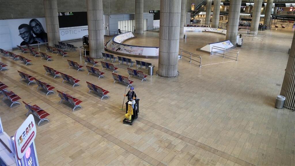 Аэропорт Бен-Гурион без туристов 