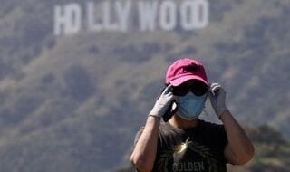 ארה"ב לוס אנג'לס הוליווד נגיף קורונה