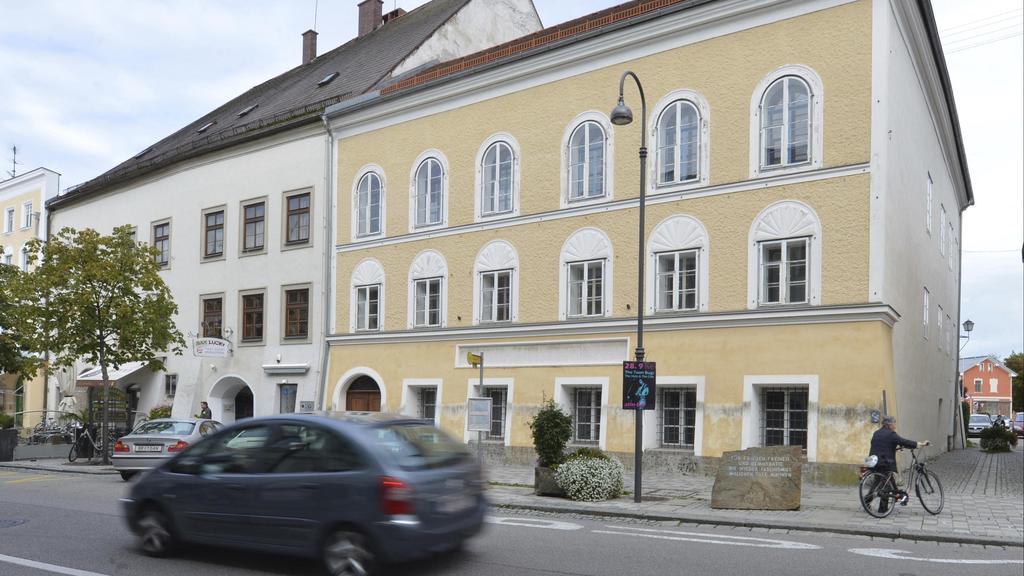 The exterior view of Adolf Hitler's birth house