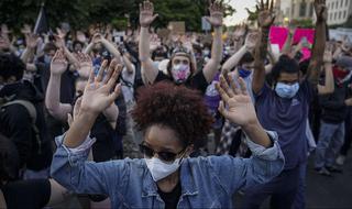 הפגנת מחאה נגד גזענות בארה"ב 