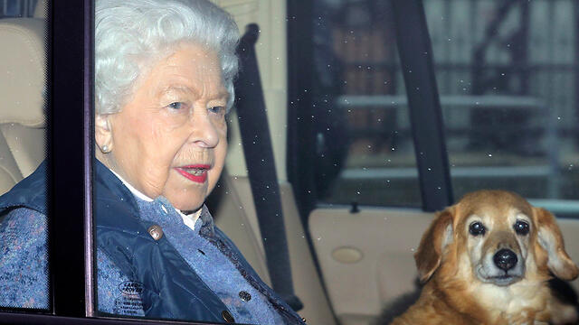 מלכת בריטניה אליזבת יוצאת מארמון בקינגהאם אל טירת וינדזור 