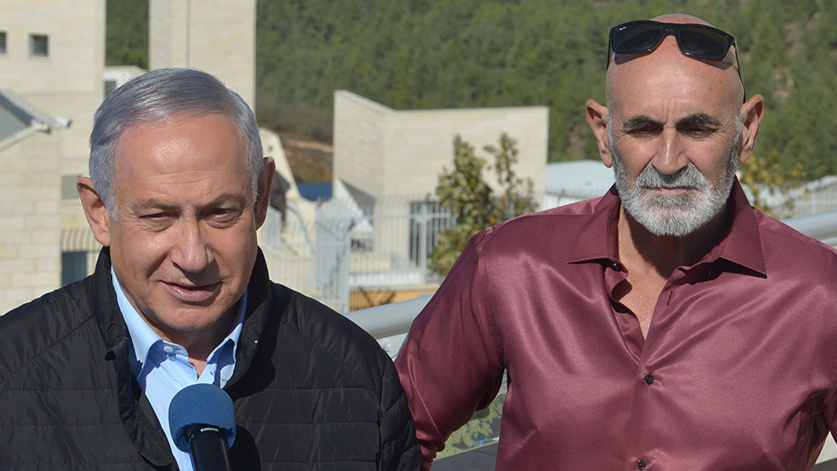 ארכיון דוד אלחייני בנימין נתניהו ב אלון שבות