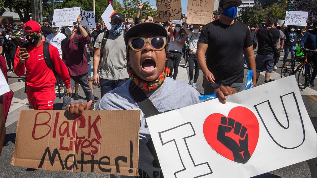 הפגנה בלוס אנג'לס בעקבות מותו של ג'ורג' פלויד