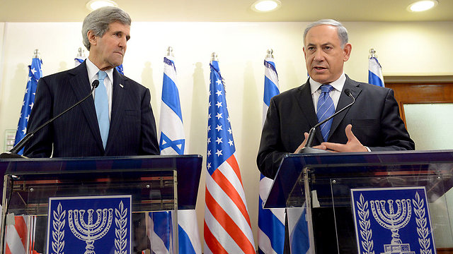 U.S. Secretary of State John Kerry and Prime Minister Benjamin Netanyahu meeting in Jerusalem in 2014 