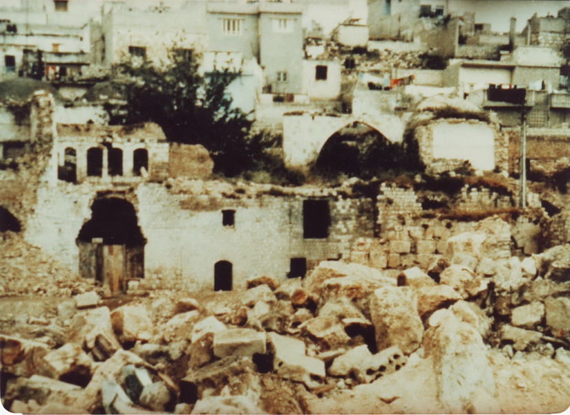Destruction in Hama following the 1982 Massacre 