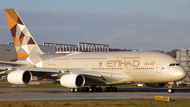An airliner of UAE owned Ethihad Airline