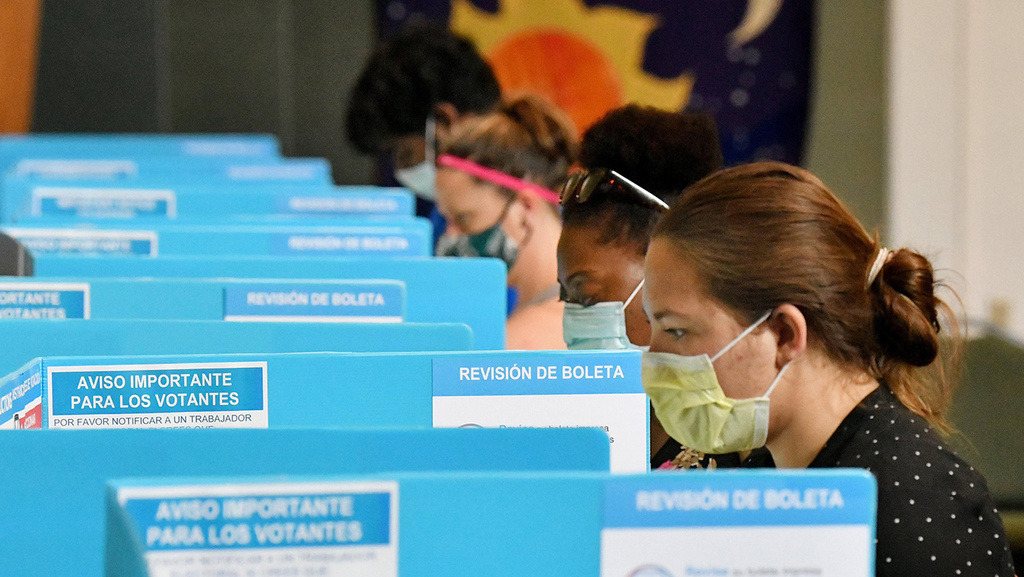 Early voting in Georgia during the 2020 presidential elections (Photo: MCT) ארה"ב בחירות ג'ורג'יה פריימריז תורים תקלות מחוז דקלב